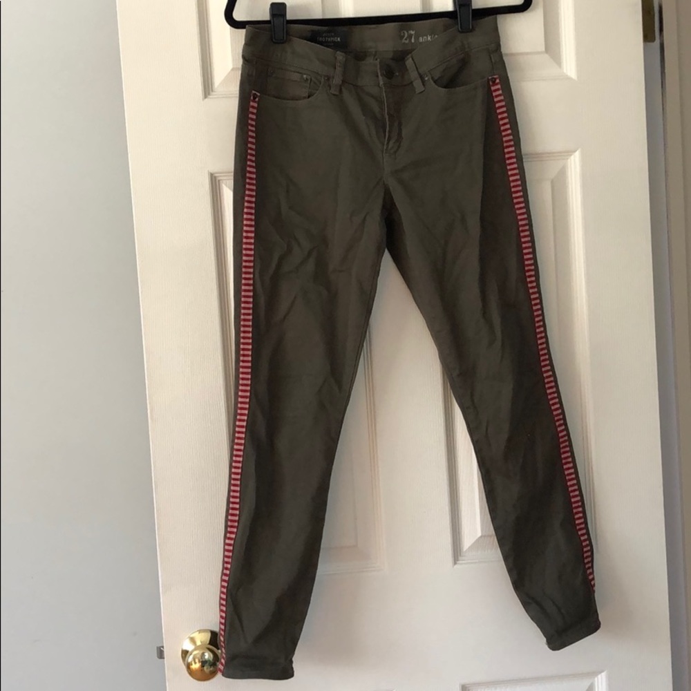 Jcrew toothpick ankle jeans
